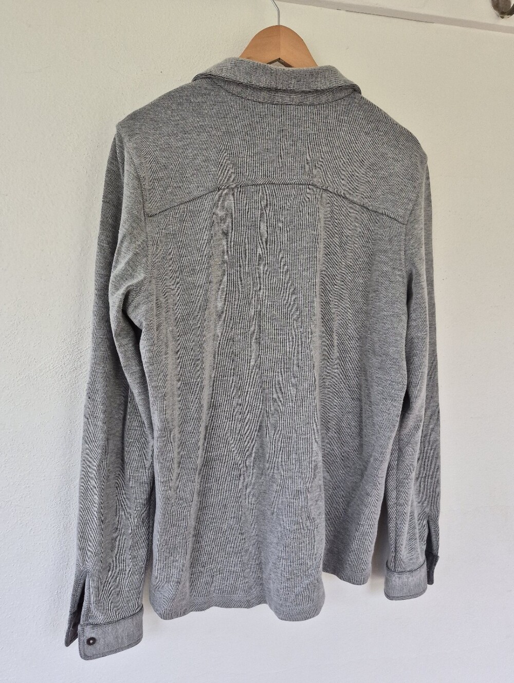 Benson Cotton Wool Cashmere Blend Casual Button Down Shirt Size Large - Picture 3 of 6